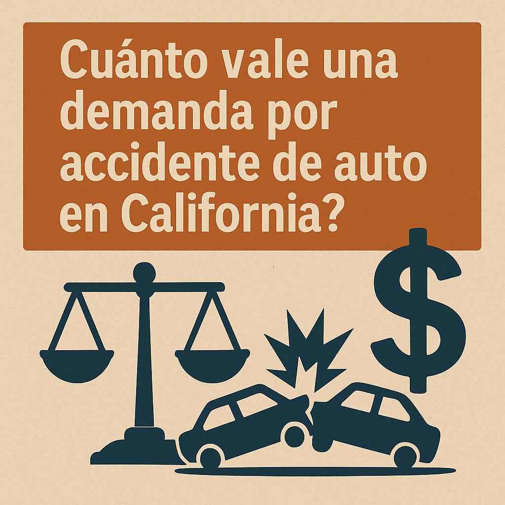 Cuánto vale una demanda por accidente de auto en California